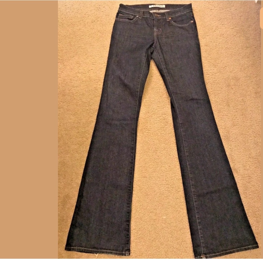 J BRAND Denim Jeans Flare Leg Dark Wash Long